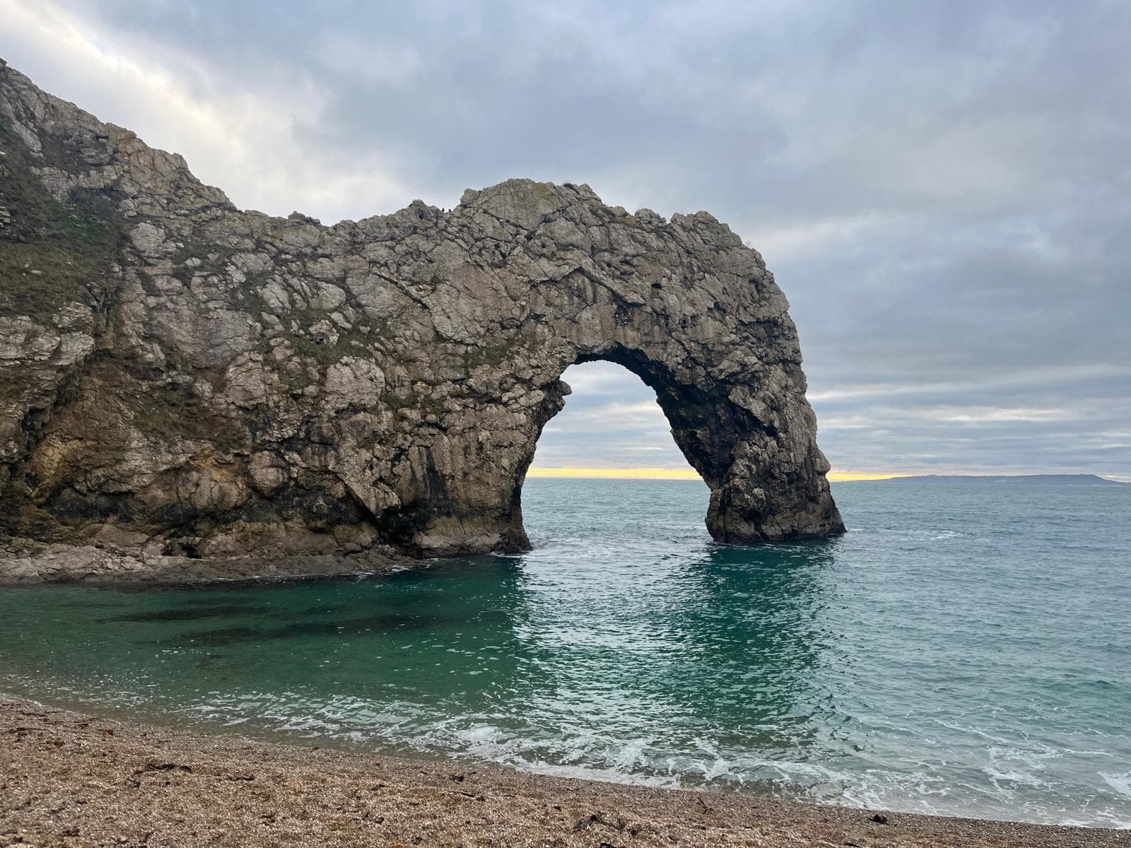 Durdle Door, a natural limestone arch on the Dorset Jurassic Coast